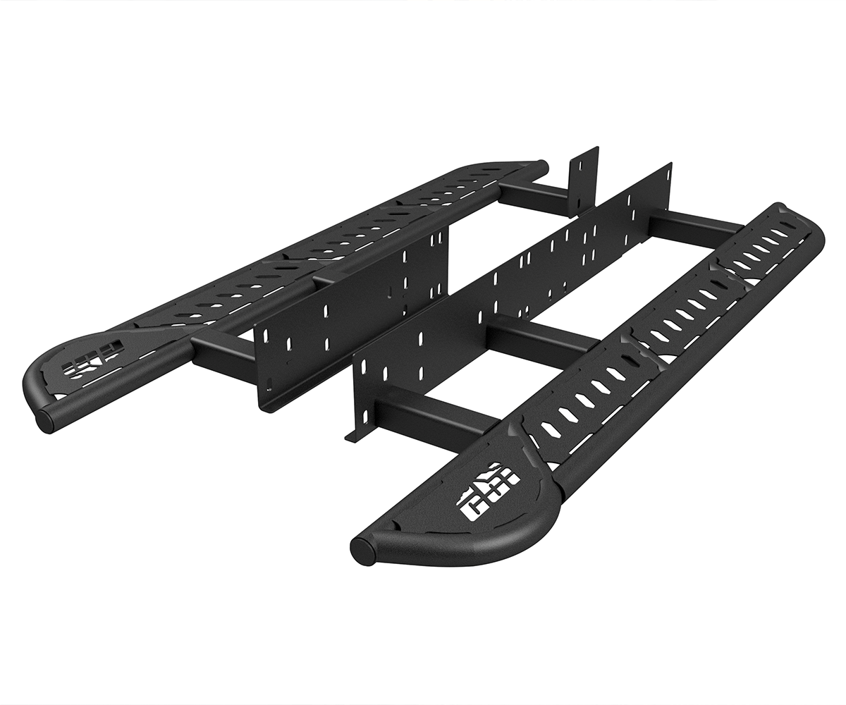2010+ Toyota 4Runner CBI Overland Rock Sliders with Kick Out