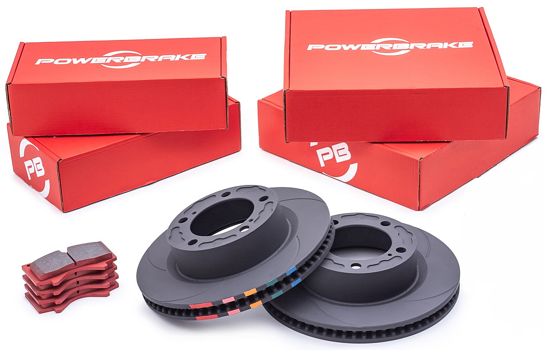 Powerbrake D-Line Rotor & Pad for Toyota 4Runner