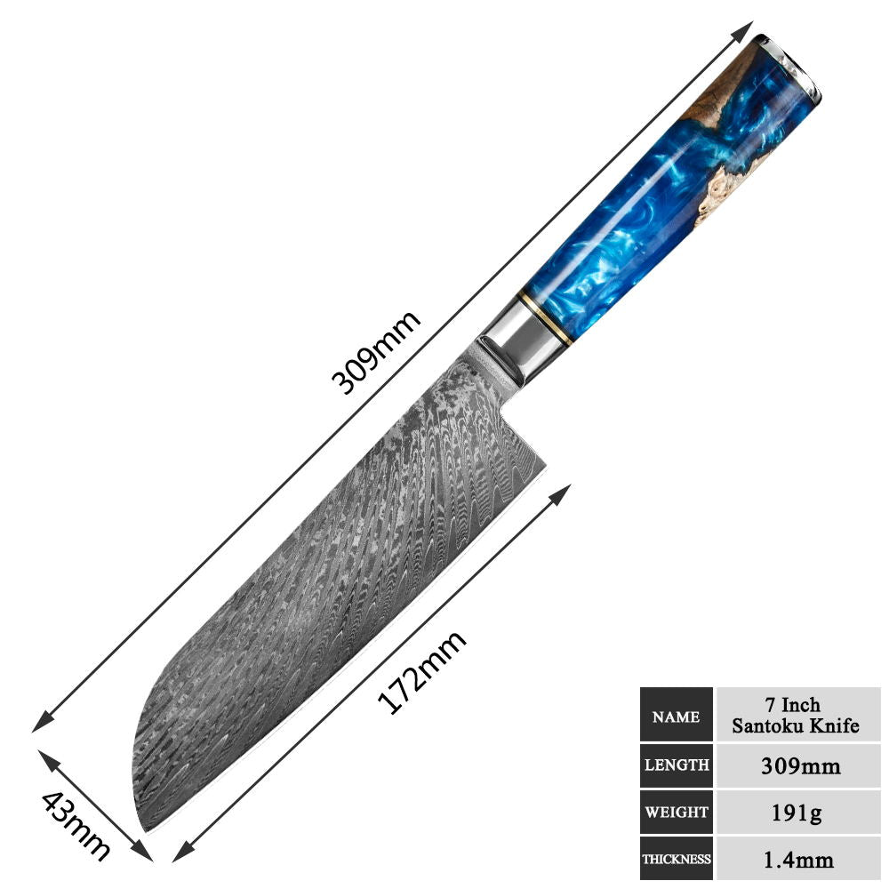 PREORDER: Eight Piece VG-10 Japanese Steel Kitchen Knife Set by Vintage Gentlemen