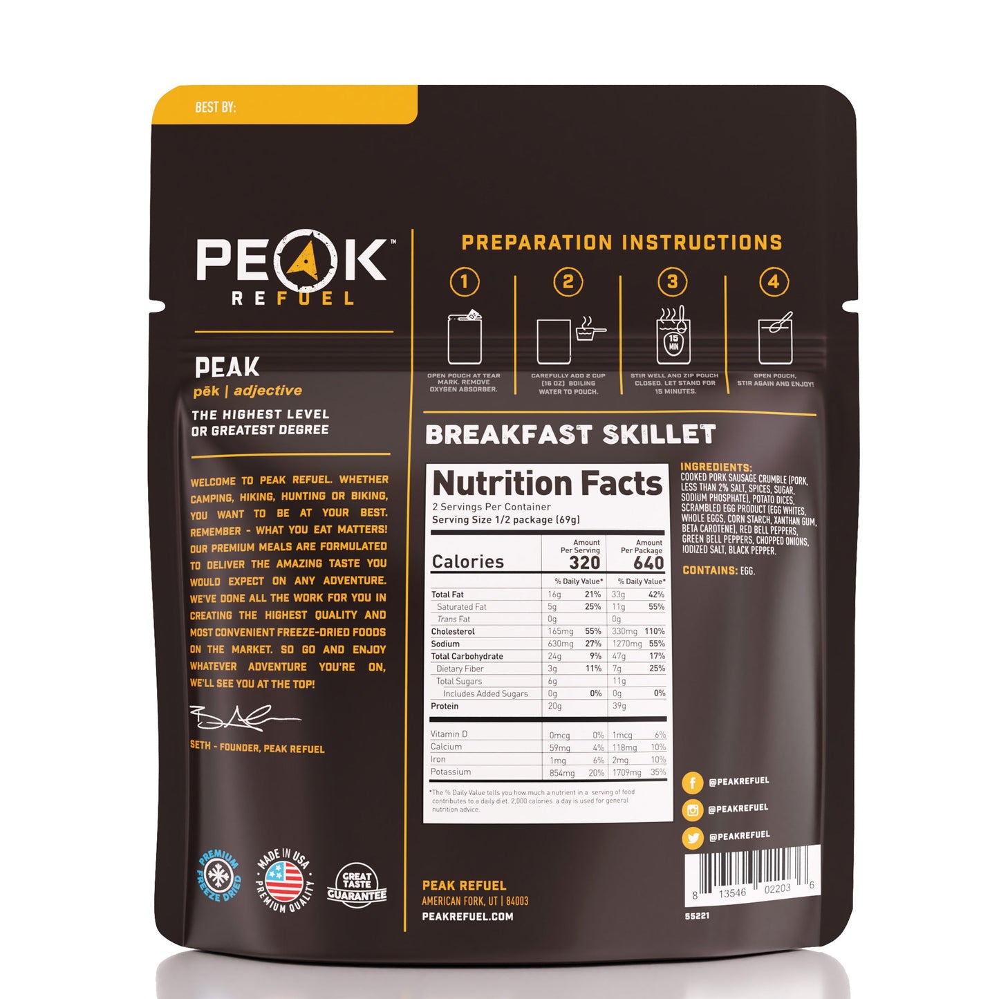 Breakfast Skillet by Peak Refuel