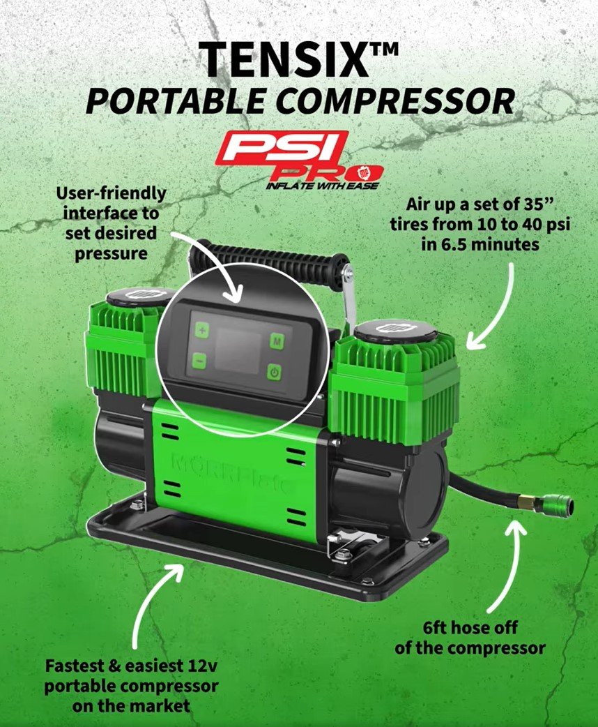 MORRFlate TenSix™ PSI Pro™ 12v Portable Compressor