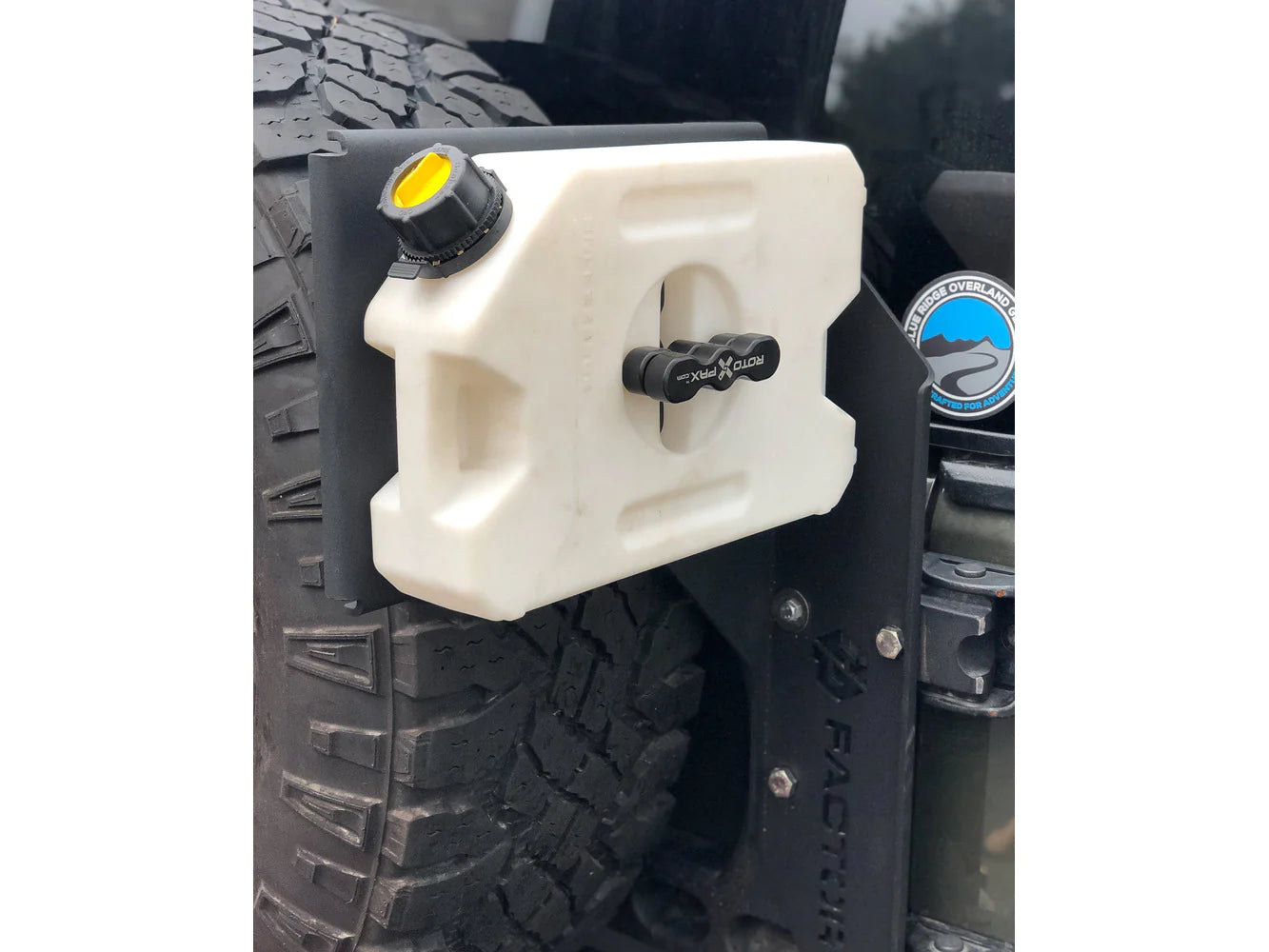 GP Factor HD Hinge Accessory Mount Jeep JK - Rotopax/traction boards