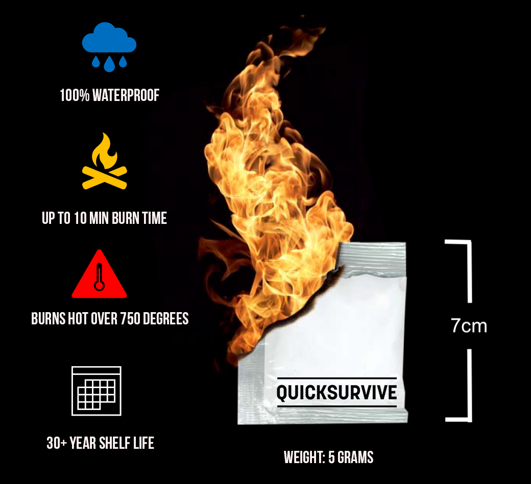 12 Piece Fire Starter by QUICKSURVIVE